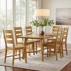 Galano Lot de 2 chaises de salle à manger en bois massif à dossier échelle 47 L 56 P 96,5 H cm