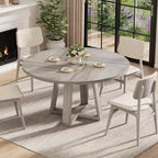 Table à manger, Table de cuisine, Table à manger ronde pour cuisine, Table ronde de 120 cm pour salle à manger