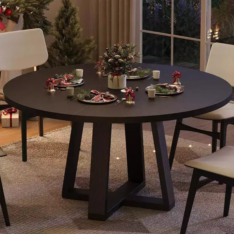 Table à manger, Table de cuisine, Table à manger ronde pour cuisine, Table ronde de 120 cm pour salle à manger