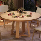 Table à manger, Table de cuisine, Table à manger ronde pour cuisine, Table ronde de 120 cm pour salle à manger