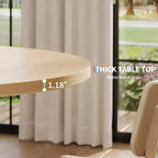 Table à manger, Table de cuisine, Table à manger ronde pour cuisine, Table ronde de 120 cm pour salle à manger