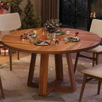 Table à manger, Table de cuisine, Table à manger ronde pour cuisine, Table ronde de 120 cm pour salle à manger