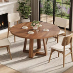 Table à manger, Table de cuisine, Table à manger ronde pour cuisine, Table ronde de 120 cm pour salle à manger