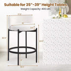 Lot de 2 tabourets de bar Costway en tissu bouclette avec dossier incurvé, structure en métal et repose-pieds confortable