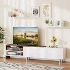 Meuble TV Costway, meuble TV moderne, meuble TV pour téléviseurs jusqu'à 80 pouces