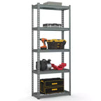 Étagère métallique Costway à 4 pièces et 5 niveaux, grille de rangement robuste en fil de fer avec patins antidérapants
