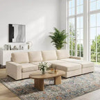 Canapé modulable en U/L avec housse amovible, canapé convertible moderne et profond, canapé-lit nuage confortable pour salon et bureau