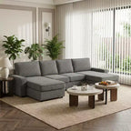 Canapé modulable en U/L avec housse amovible, canapé convertible moderne et profond, canapé-lit nuage confortable pour salon et bureau