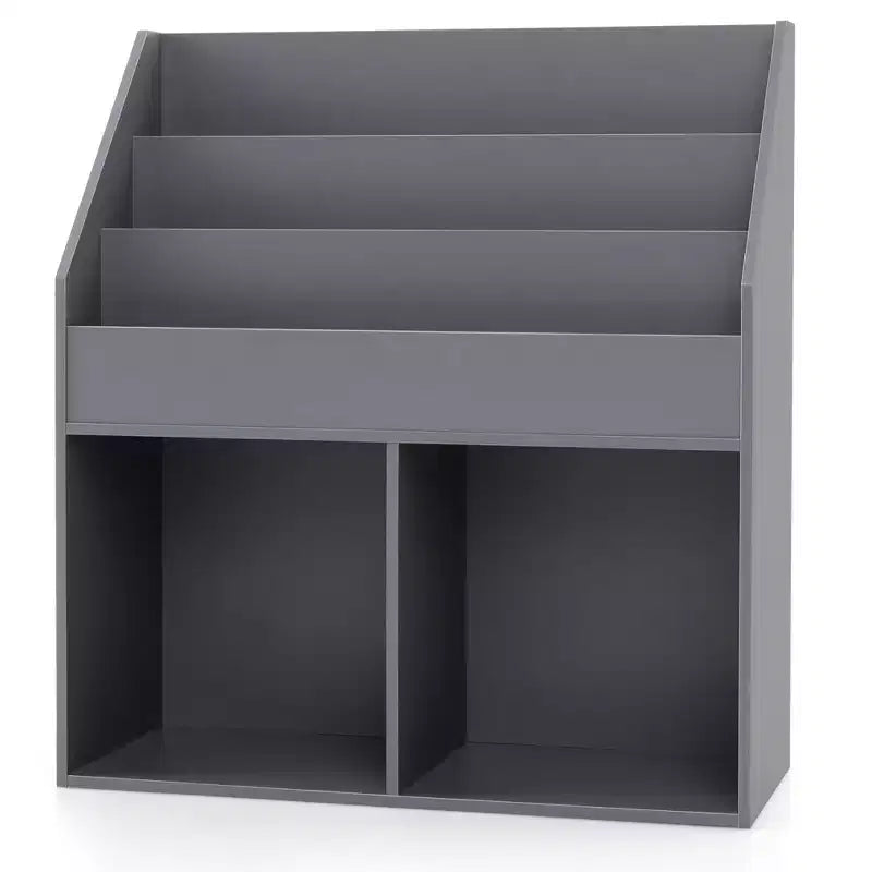 Costway Kids Wooden Bookshelf Bookcase Children Toy Storage Cabinet Organizer