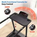 Redliro Tapis de marche pour seniors, Tapis roulant compact à faible impact avec poignées, Tapis de marche sécurisé pour personnes âgées à domicile, 136 kg
