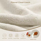 Canapé d'angle modulable sans accoudoirs Swtroom 79L, mousse haute densité 35D avec accoudoirs extra-larges, canapé modulaire à compression