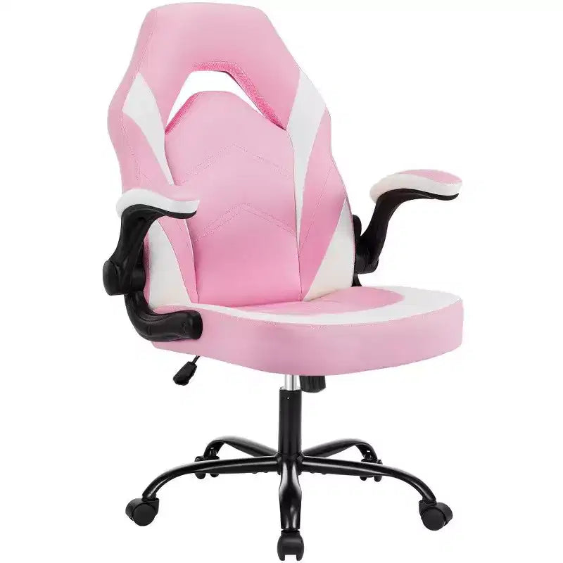 Chaise de jeu ergonomique TUYOHW, chaise de bureau avec dossier en S, mode bascule et hauteur réglable, mousse haute résilience