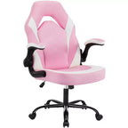 Chaise de jeu ergonomique TUYOHW, chaise de bureau avec dossier en S, mode bascule et hauteur réglable, mousse haute résilience
