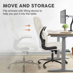 Chaise de bureau ergonomique en cuir PU TUYOHW, chaise de bureau de direction à dossier haut avec accoudoirs relevables et support lombaire dynamique, capacité de 125 kg