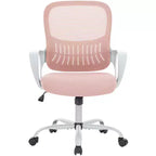 TUYOHW Mesh Swivel Criss Cross Chair on Wheels,41.5 Height Office Chair with Adjustable Height,Gaming Chair for Office