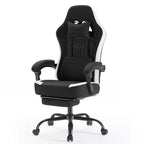 TUYOHW Ergonomic Office Chair with Pocket Spring Seat,300LB Capacity Gaming Chair with Adjustable Lumbar Pillow & Footrest for Adult,Student