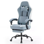 TUYOHW Ergonomic Office Chair with Pocket Spring Seat,300LB Capacity Gaming Chair with Adjustable Lumbar Pillow & Footrest for Adult,Student