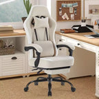 TUYOHW Ergonomic Office Chair with Pocket Spring Seat,300LB Capacity Gaming Chair with Adjustable Lumbar Pillow & Footrest for Adult,Student
