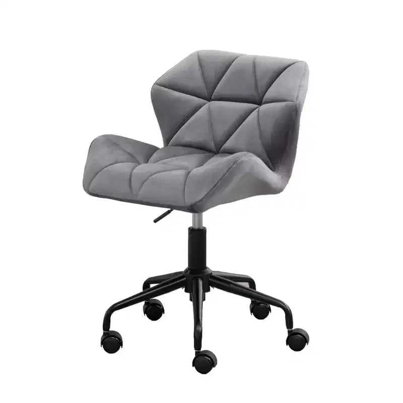 Homy Casa Chaise de bureau pivotante réglable avec siège rembourré en velours pour bureau à domicile ou chambre à coucher