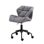 Homy Casa Chaise de bureau pivotante réglable avec siège rembourré en velours pour bureau à domicile ou chambre à coucher