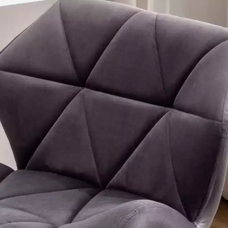 Homy Casa Chaise de bureau pivotante réglable avec siège rembourré en velours pour bureau à domicile ou chambre à coucher
