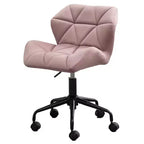 Homy Casa Chaise de bureau pivotante réglable avec siège rembourré en velours pour bureau à domicile ou chambre à coucher