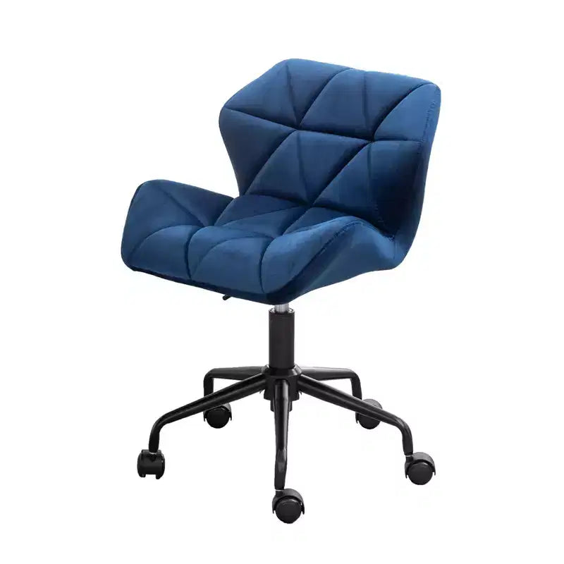 Homy Casa Chaise de bureau pivotante réglable avec siège rembourré en velours pour bureau à domicile ou chambre à coucher