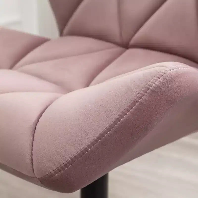 Homy Casa Chaise de bureau pivotante réglable avec siège rembourré en velours pour bureau à domicile ou chambre à coucher