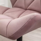 Homy Casa Chaise de bureau pivotante réglable avec siège rembourré en velours pour bureau à domicile ou chambre à coucher