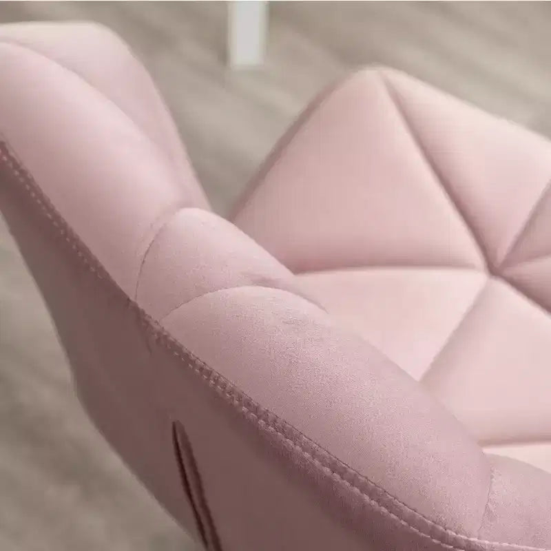 Homy Casa Chaise de bureau pivotante réglable avec siège rembourré en velours pour bureau à domicile ou chambre à coucher