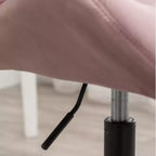 Homy Casa Chaise de bureau pivotante réglable avec siège rembourré en velours pour bureau à domicile ou chambre à coucher