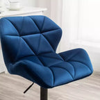 Homy Casa Chaise de bureau pivotante réglable avec siège rembourré en velours pour bureau à domicile ou chambre à coucher