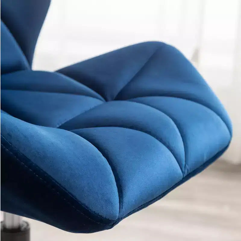 Homy Casa Chaise de bureau pivotante réglable avec siège rembourré en velours pour bureau à domicile ou chambre à coucher