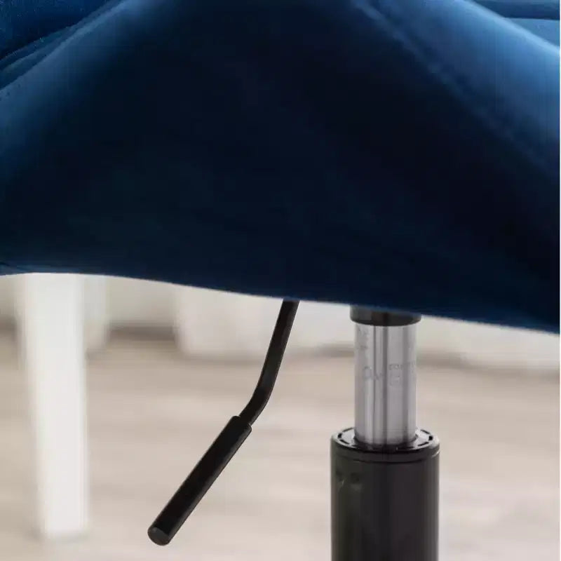Homy Casa Chaise de bureau pivotante réglable avec siège rembourré en velours pour bureau à domicile ou chambre à coucher