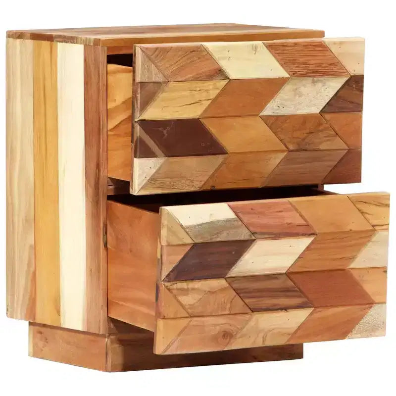 vidaXL Table de chevet 40x30x50 cm Bois de récupération massif