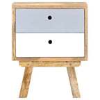 vidaXL Table de chevet 40 x 35 x 50 cm Bois de manguier massif