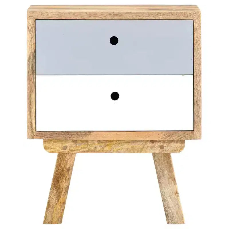 vidaXL Table de chevet 40 x 35 x 50 cm Bois de manguier massif