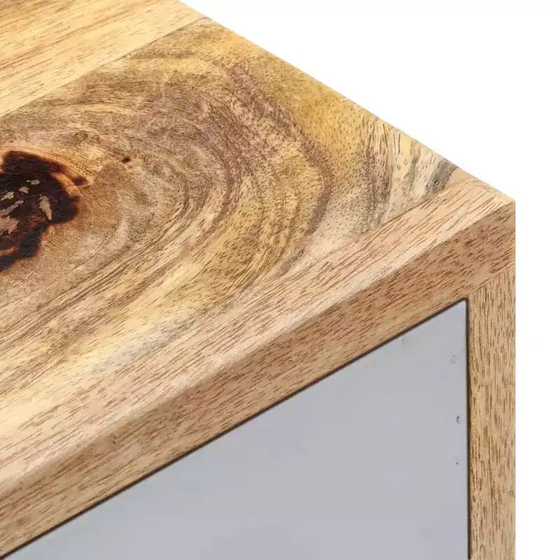 vidaXL Table de chevet 40 x 35 x 50 cm Bois de manguier massif