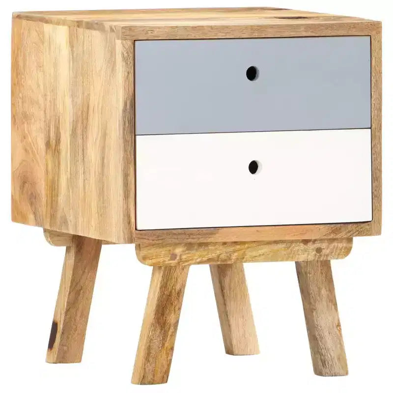 vidaXL Table de chevet 40 x 35 x 50 cm Bois de manguier massif