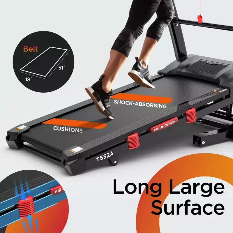 Tapis roulant électrique pliable 4.5CV, machine de course pour la maison, faible bruit, inclinaison automatique 20%, capacité 136kg, Bluetooth