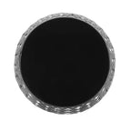 Grande table d'appoint en métal – Finition noire pour salon/terrasse