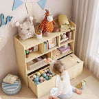 Organisateur de rangement pour jouets, étagère à livres pour enfants, armoire de rangement pour jouets, bibliothèque pour tout-petits pour chambre d'enfant, chambre à coucher, chambre de bébé, salon
