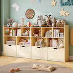 Organisateur de rangement pour jouets, étagère à livres pour enfants, armoire de rangement pour jouets, bibliothèque pour tout-petits pour chambre d'enfant, chambre à coucher, chambre de bébé, salon