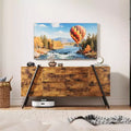TV Stand for 47/55 Inch TV, Entertainment Center with Adjustable Shelf, 2 Drawers, TV Console Table, Media Console, U-Shaped Metal Legs