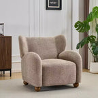 Christopher Knight Home Greer Modern Wooden Upholstered Wingback Accent Chair