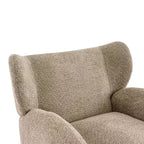 Christopher Knight Home Greer Modern Wooden Upholstered Wingback Accent Chair