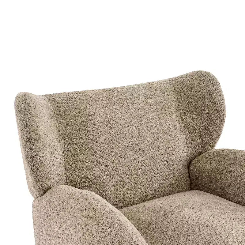 Christopher Knight Home Greer Modern Wooden Upholstered Wingback Accent Chair