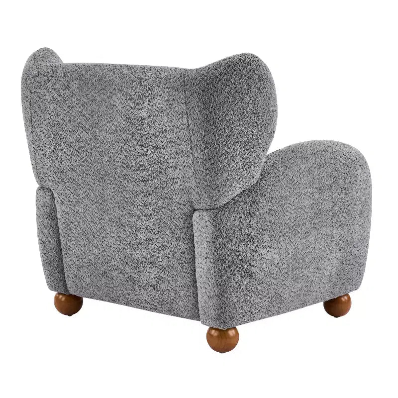 Christopher Knight Home Greer Modern Wooden Upholstered Wingback Accent Chair