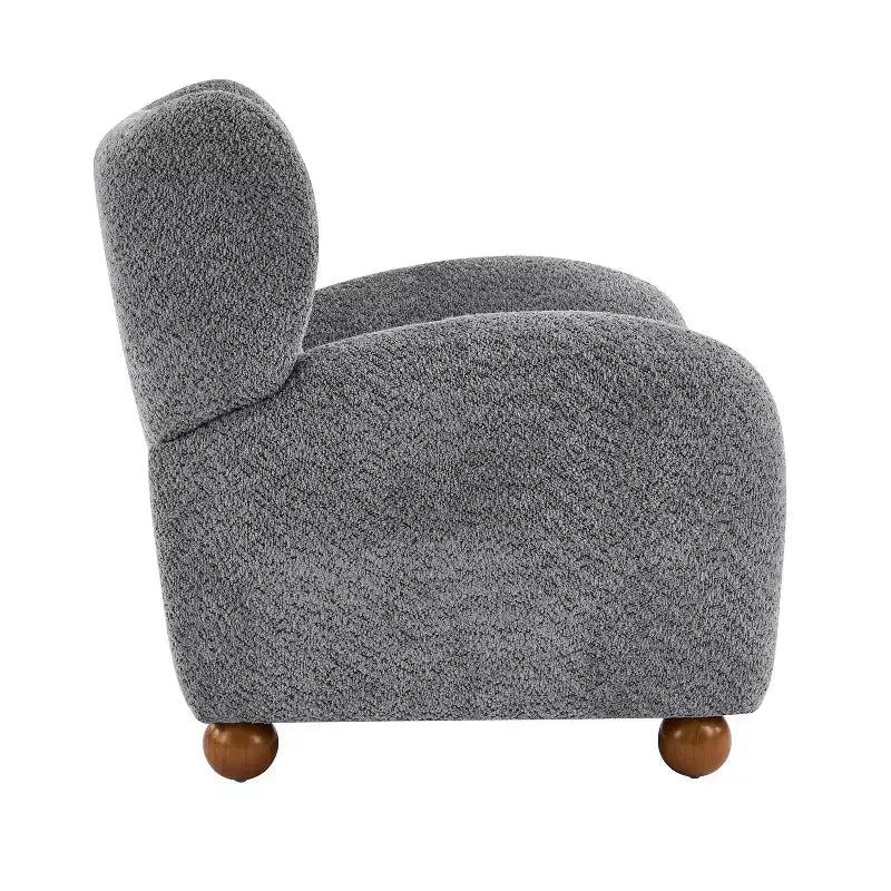 Christopher Knight Home Greer Modern Wooden Upholstered Wingback Accent Chair