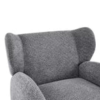Christopher Knight Home Greer Modern Wooden Upholstered Wingback Accent Chair